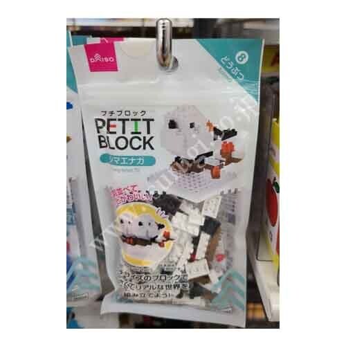 Daiso Petit Block 动物 N8｜长尾山雀
