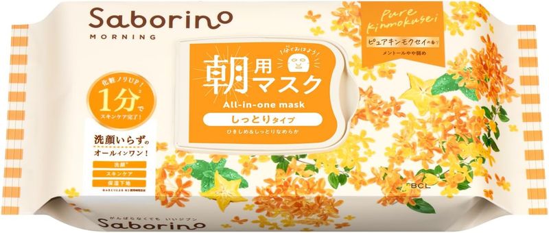 Saborino Morning Sheet Mask Osmanthus 30 Sheets – All-in-One