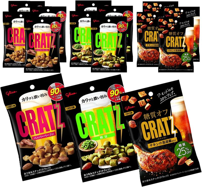 Набор Ezaki Glico Cratz — 3 вкуса × 15 пакетов