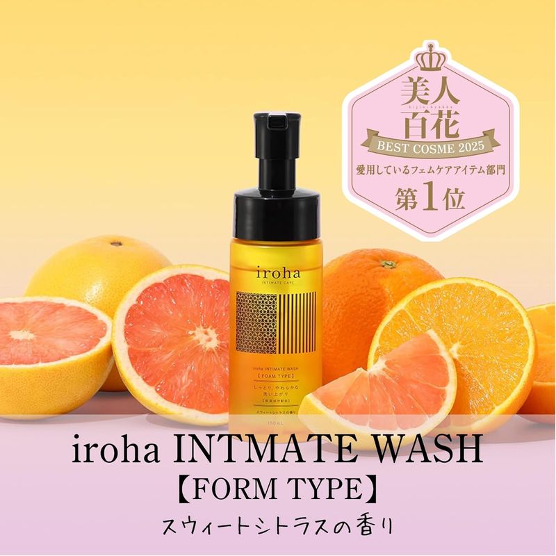 IROHA Intimate Wash Foam – Sweet Citrus
