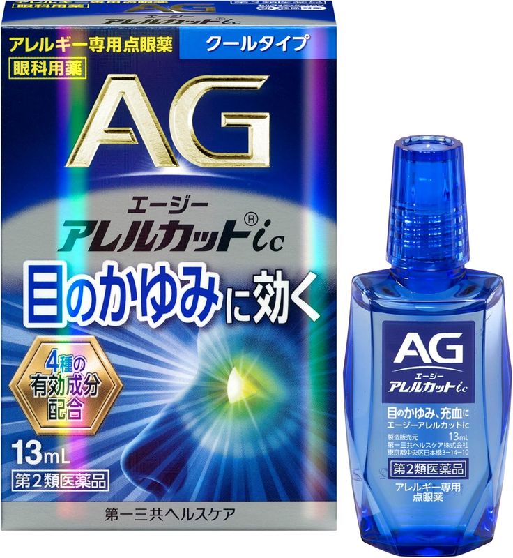 Daiichi Sankyo AG Allercut ic Cooling Allergy Eye Drops 13ml Daiichi Sankyo AG Allercut ic Cooling Allergy Eye Drops 13ml