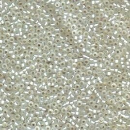 Seed Beads 11/0 Semi-matte Silver Lined Crystal