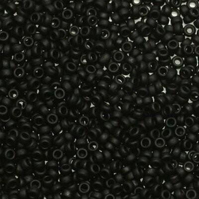 Seed Beads 15/0 Opac Matte Black