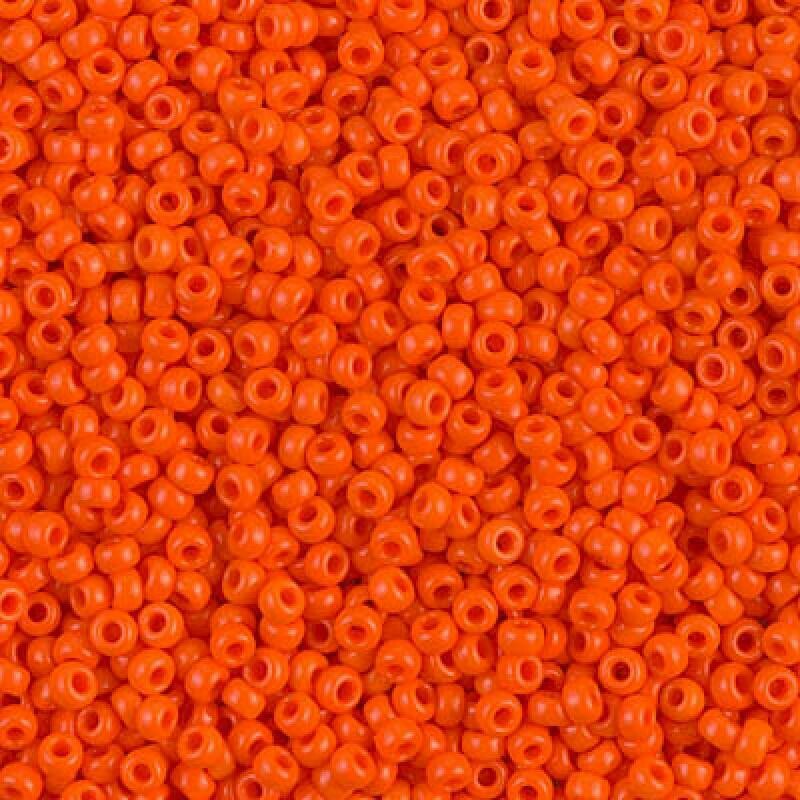 Seed Beads 11/0 Opac Orange