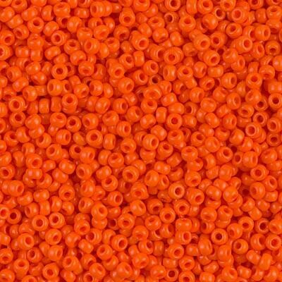 Seed Beads 8/0 Opaque Orange
