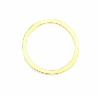 Edelstahl gold Ring 16 mm