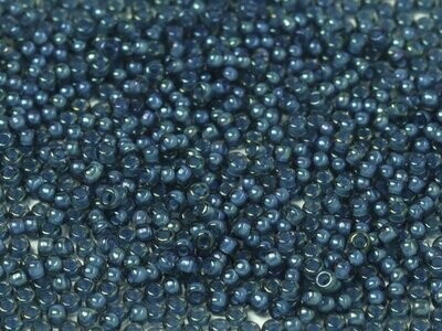 Seed Beads 11/0 Fancy Lined Teal Dk Blue