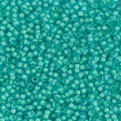 Seed Beads 11/0 Mint Lined Aqua