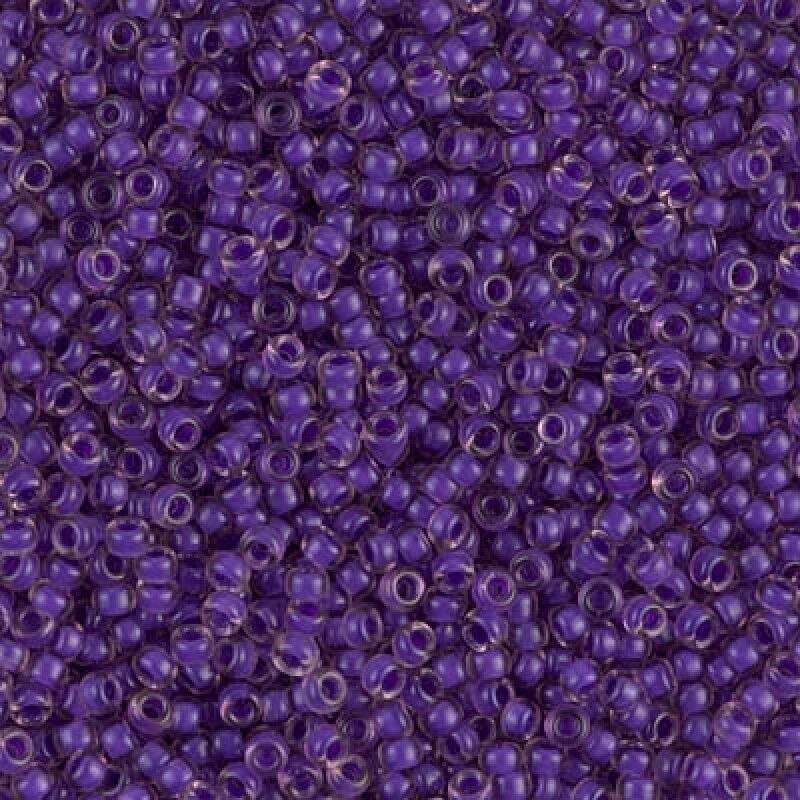 Seed Beads 11/0 SF Dk Lilac Lined Lt. Amethyst