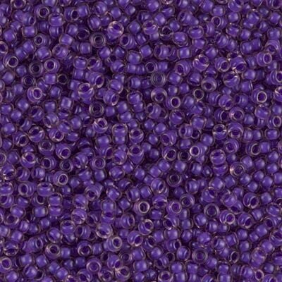 Seed Beads 11/0 SF Dk Lilac Lined Lt. Amethyst