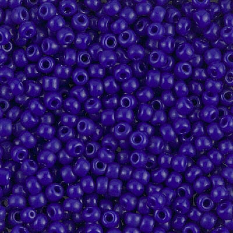 Seed Beads 8/0 Opaque Cobalt
