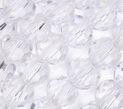 Glasschliff Rund crystal 10 mm 25 Stk.