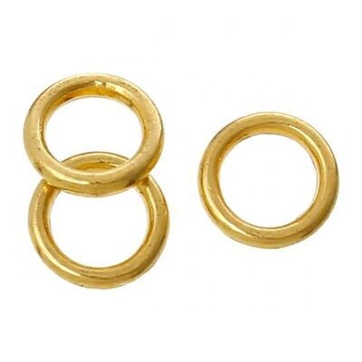 Ring geschlossen goldfarben 6 mm 50 Stk.