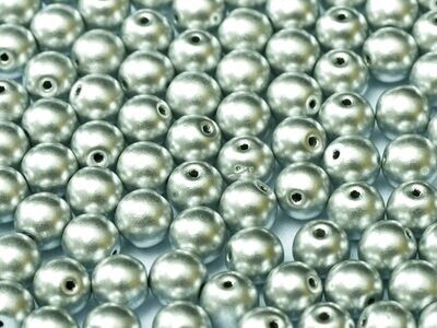 Perlen 3 mm Aluminium Silver