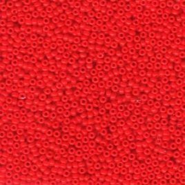Seed Beads 11/0 Opaque Red