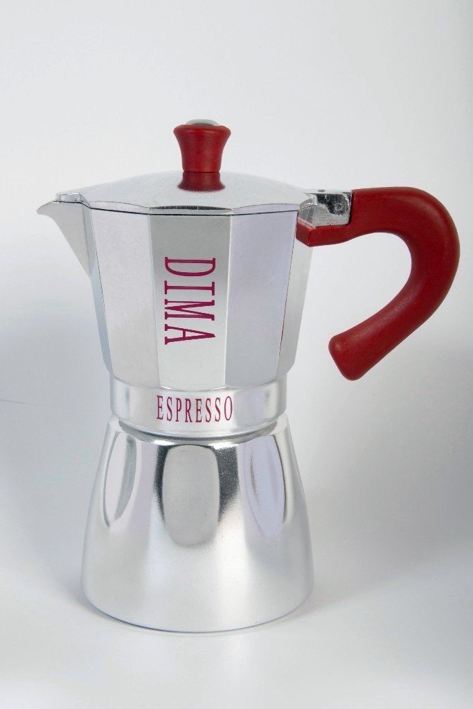 CAFFETTIERA DIMA SMART MANICO ROSSO 1 TAZZA