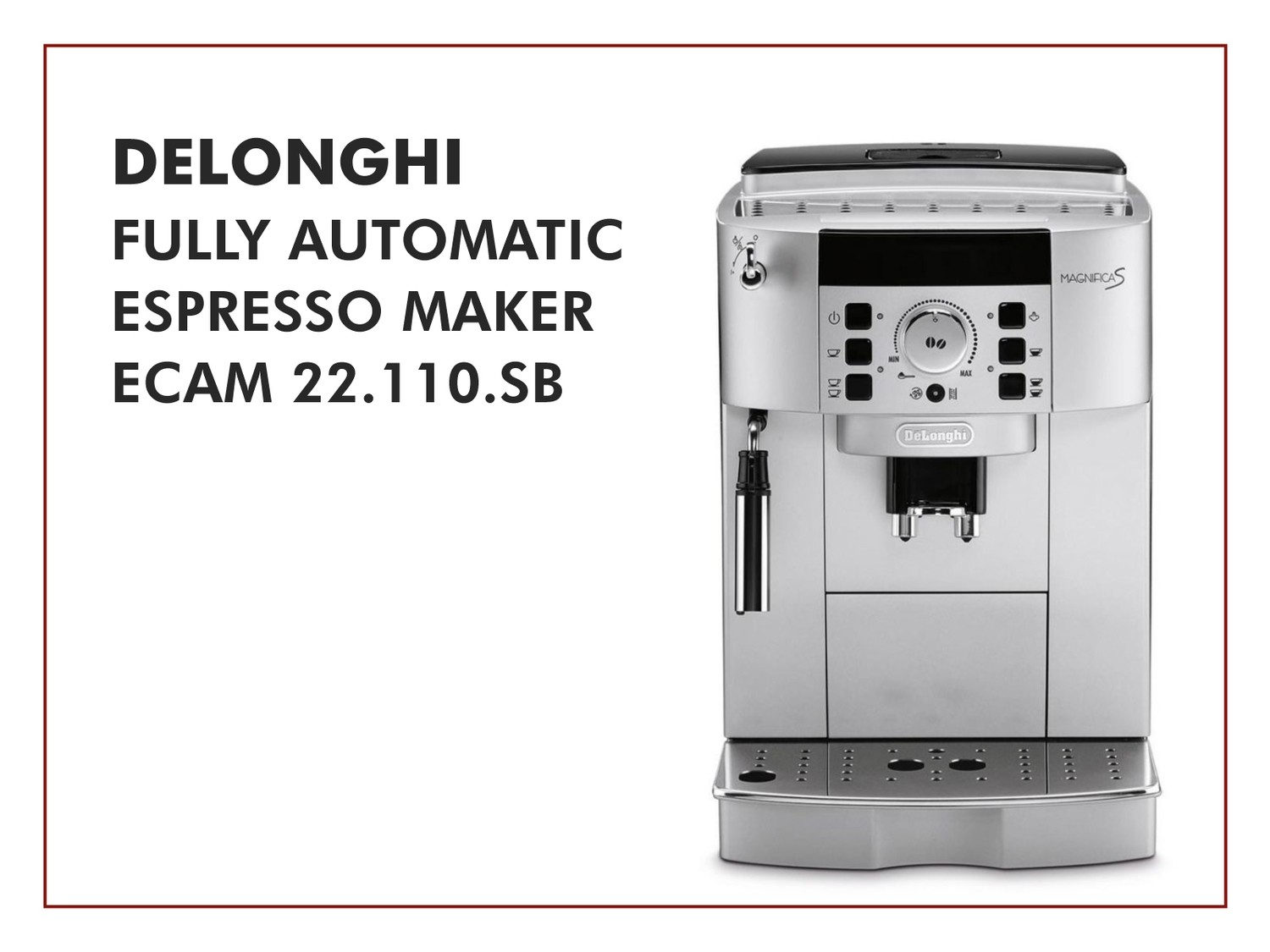 DeLonghi Fully Automatic Espresso Maker ECAM | Roasters Asia