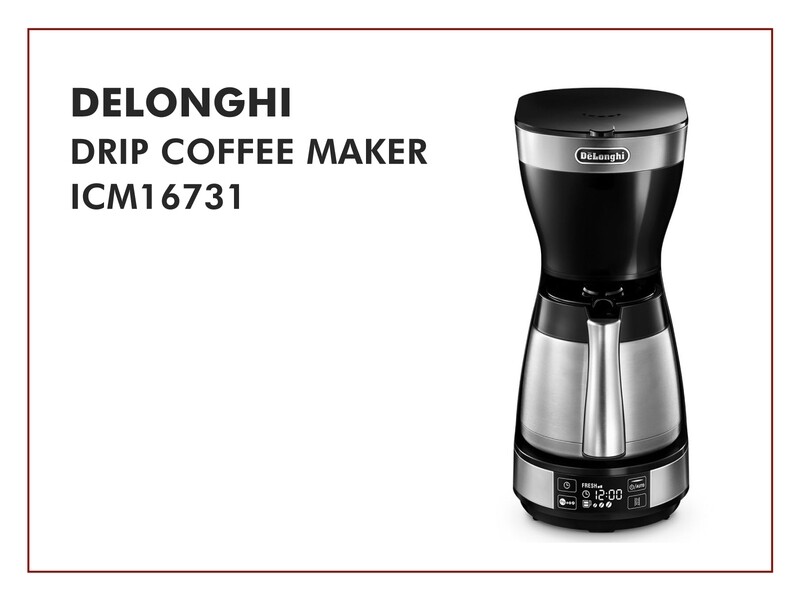 DeLonghi Drip Coffee Maker - ICM16731 DeLonghi Drip Coffee Maker - ICM16731