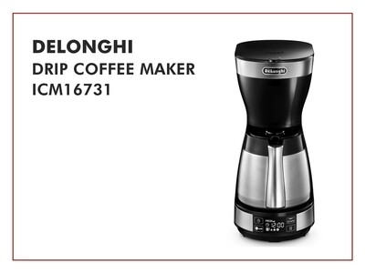 DeLonghi Drip Coffee Maker - ICM16731 DeLonghi Drip Coffee Maker - ICM16731