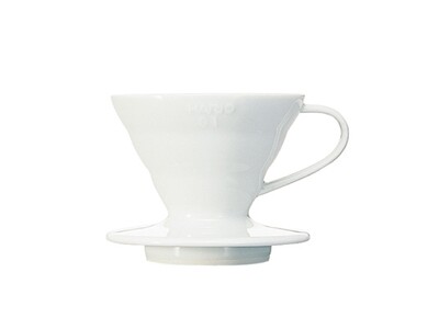 HARIO V60 Coffee Dripper 01 Ceramic - White HARIO V60 Coffee Dripper 01 Ceramic - White