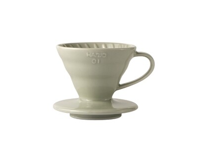 HARIO V60 Coffee Dripper 01 Ceramic - Light Grey HARIO V60 Coffee Dripper 01 Ceramic - Light Grey