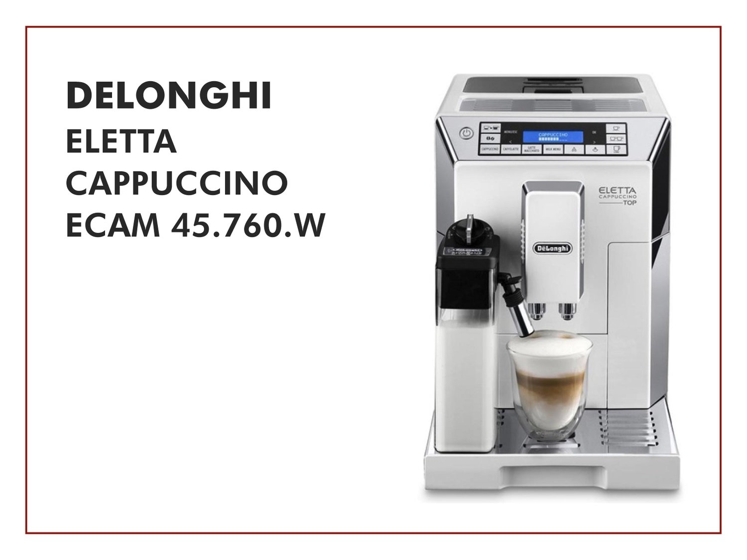 DeLonghi Eletta Cappucino Coffee Machine｜卡布奇諾全自動咖啡機｜CRA