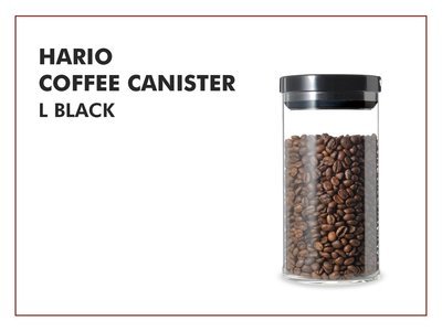 Hario Coffee Canister L Black Hario Coffee Canister L Black