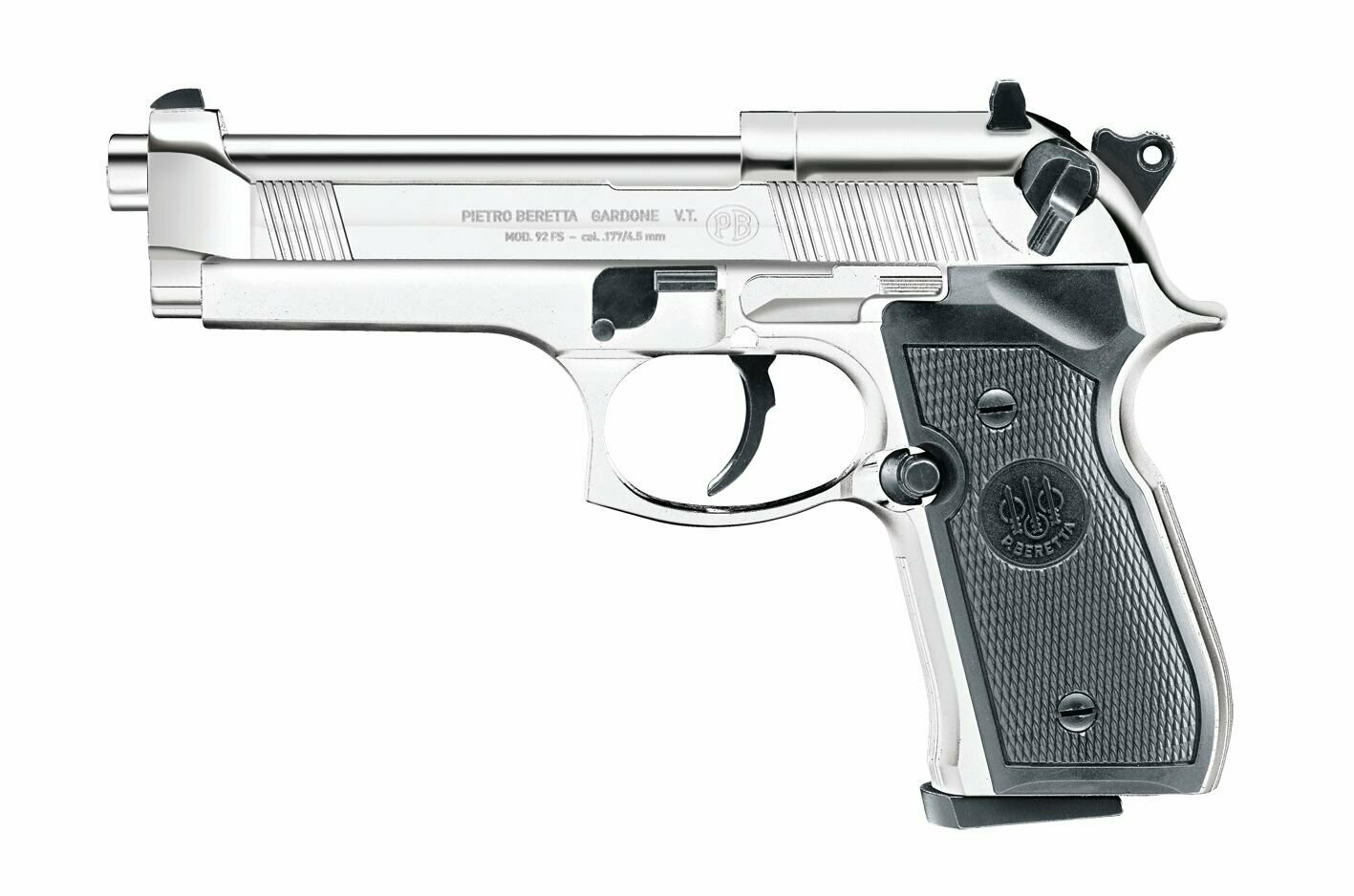 Beretta M92 FS Polished Chrome .177 Co2 Pistol