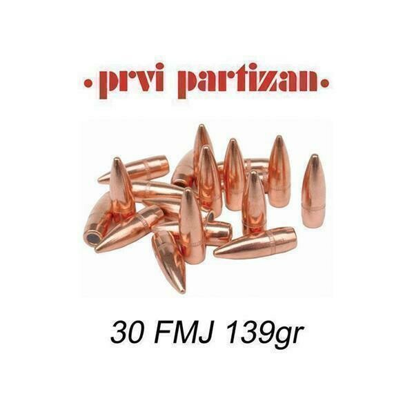 30 CAL (.308) FMJ 139GR PPU BULLETS PACK 100