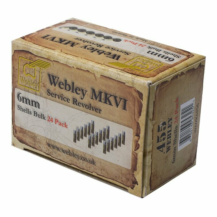 6mm Webley MKVI Replacement Shells 24 Pack