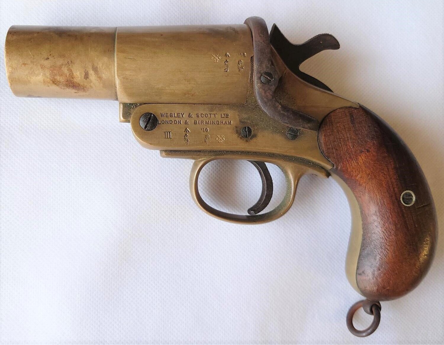 Deactivated Webley & Scott MkIII Flare Pistol