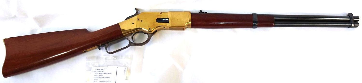 Deactivated Uberti .22 1866 Yellow Boy