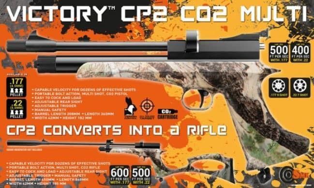 Victory CP2 Camo Co2 Air Pistol / Rifle Kit Victory CP2 Camo Co2 Air Pistol / Rifle Kit