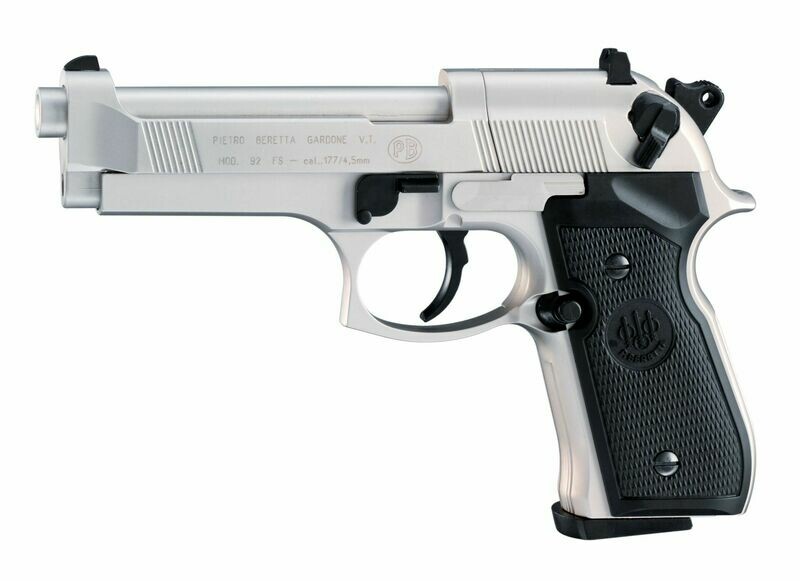Beretta M92 FS Nickel Co2 .177 Pistol Beretta M92 FS Nickel Co2 .177 Pistol