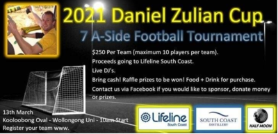 Donation to DZ Cup Fundraiser by UOW Football Club