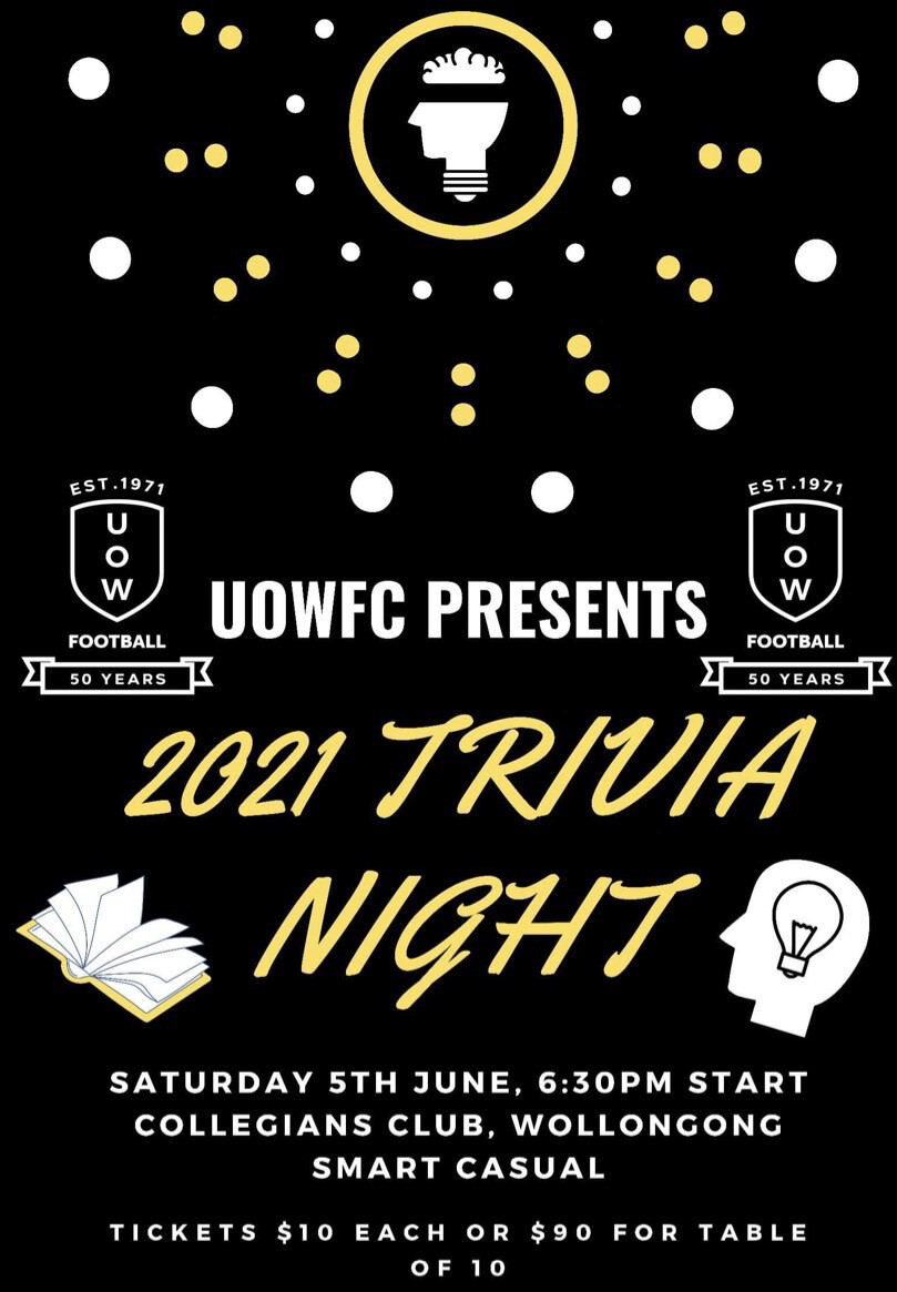 UOWFC Trivia Night 2021