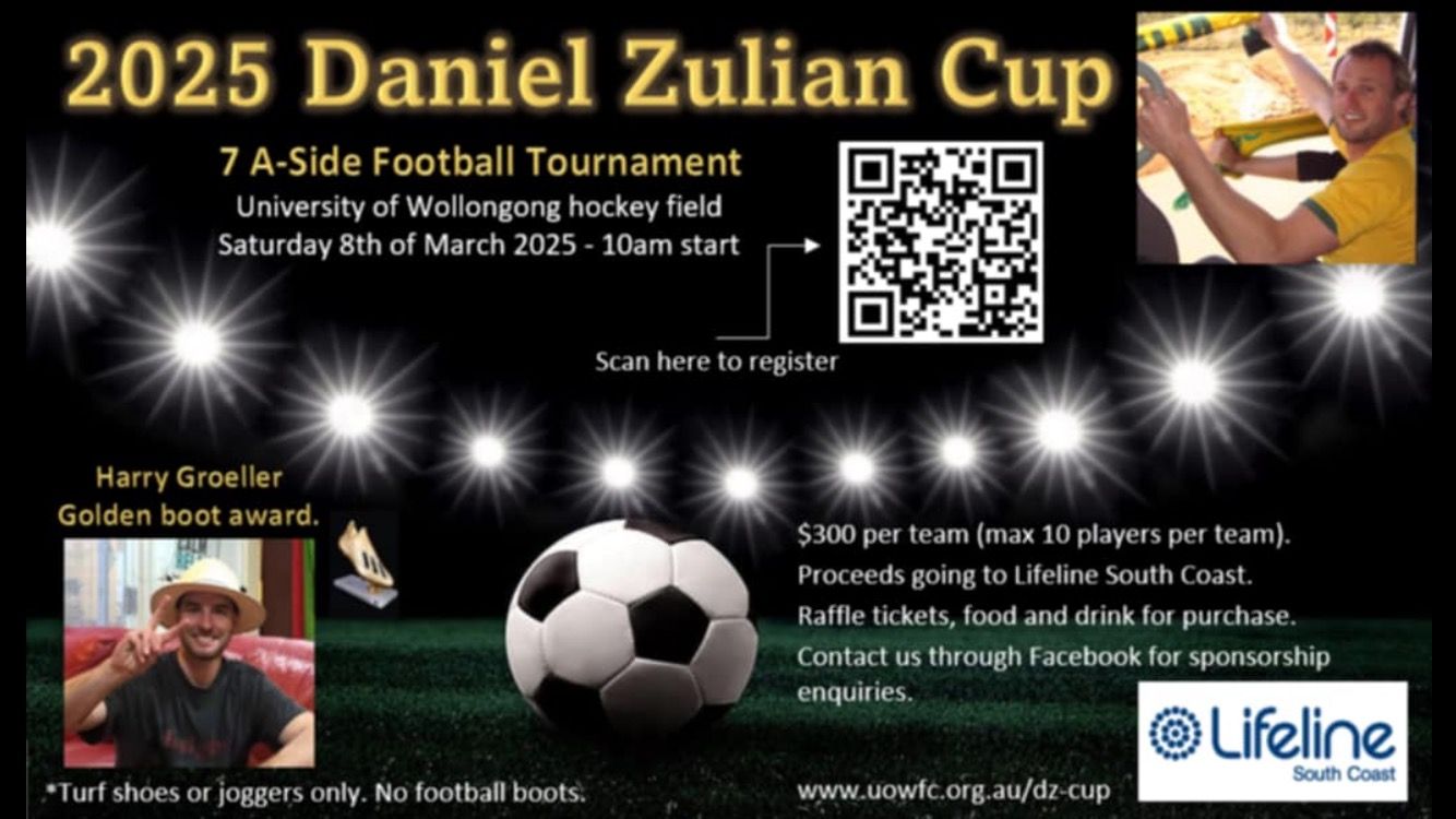 Donation to DZ Cup 2025 Fundraiser by UOW Football Club