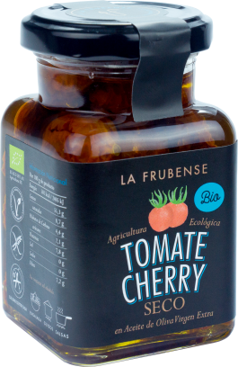 Tomate Cherry seco en aceite de oliva virgen extra, Formato: 150 gr tarro cristal