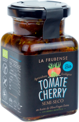 Tomate Cherry semiseco con hierbas aromáticas en aceite