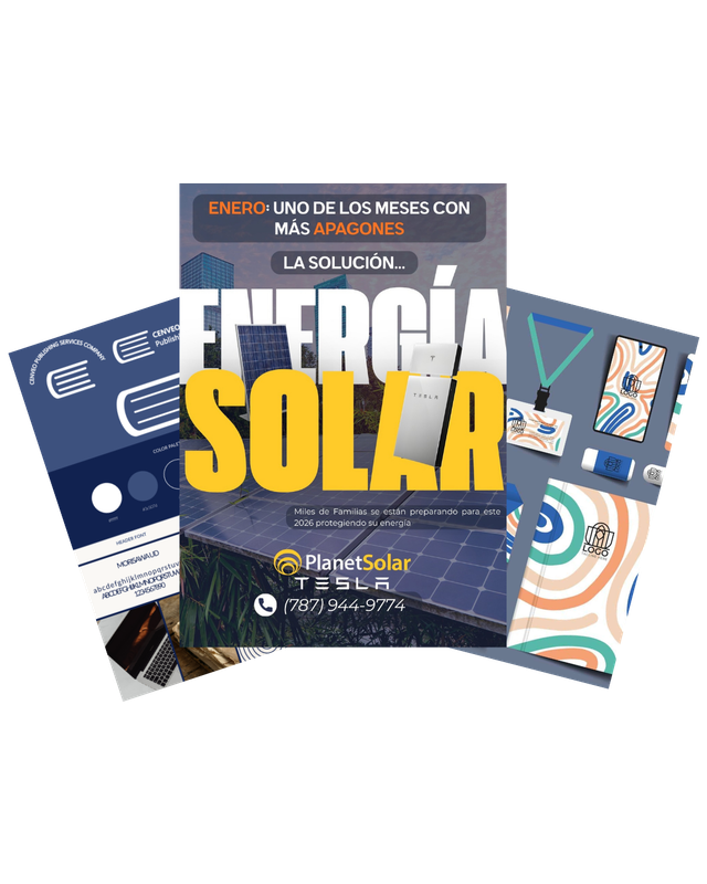 paquete branding personalizado diseño grafico suscripcion tarjetas logos redes sociales puerto rico servicios diseño