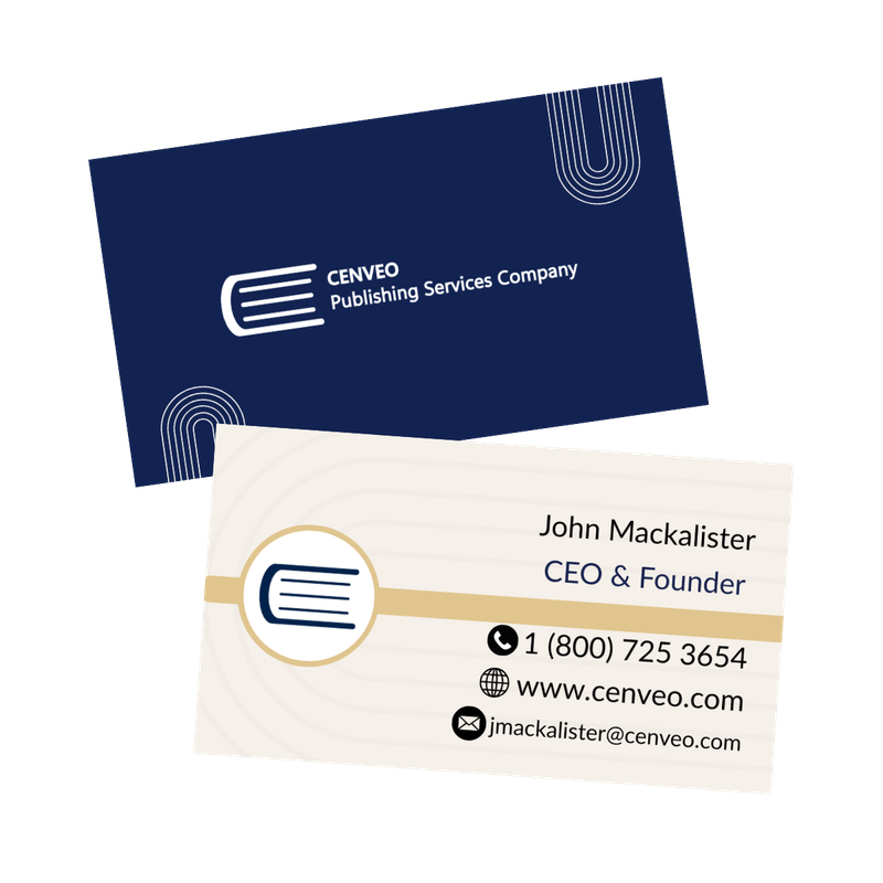 tarjetas de presentacion profesionales diseño corporativo dos caras azul dorado puerto rico impresas