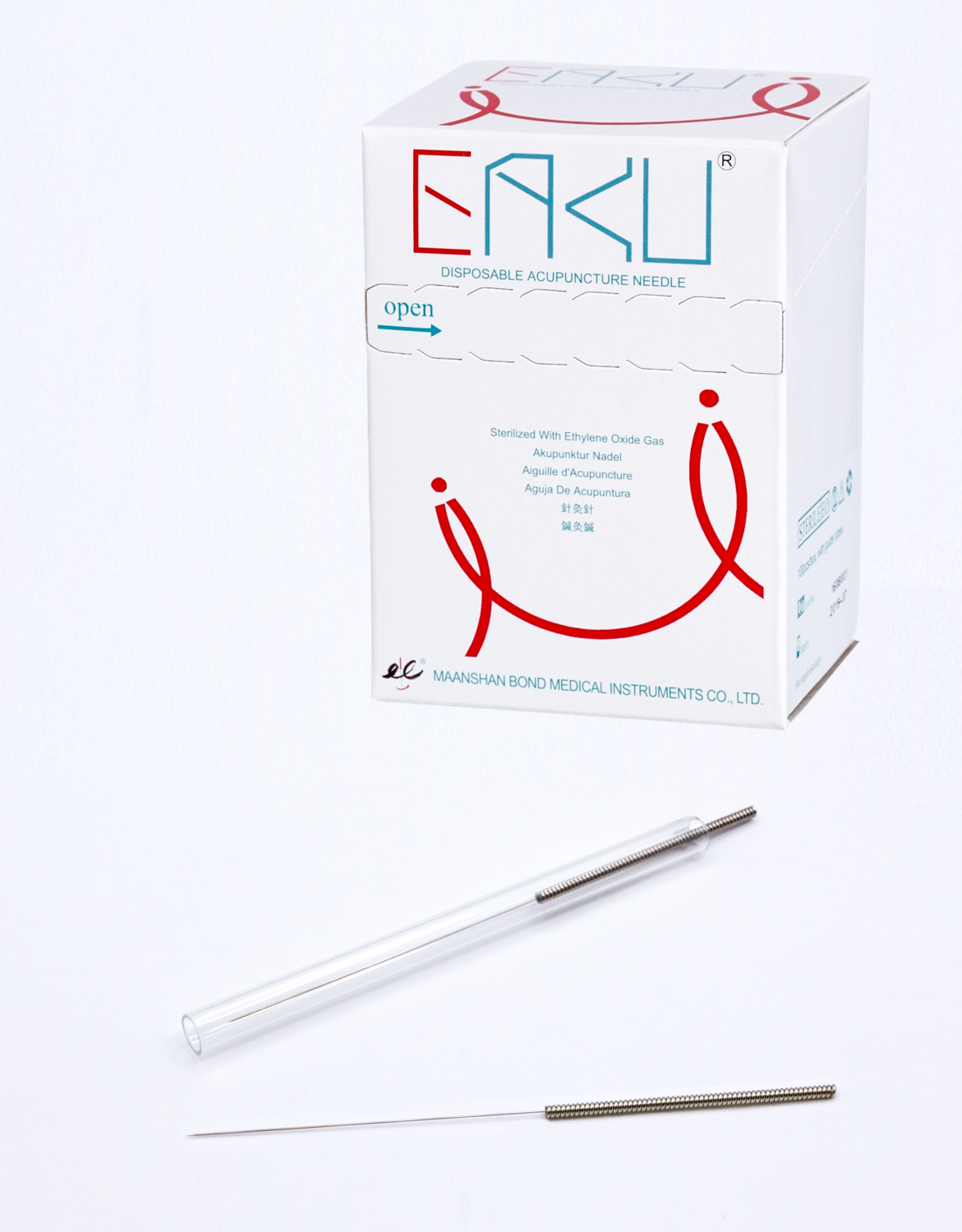 EAKU NRJ: Stahlgriff; 0.18x15mm - 100 Nadeln pro Box