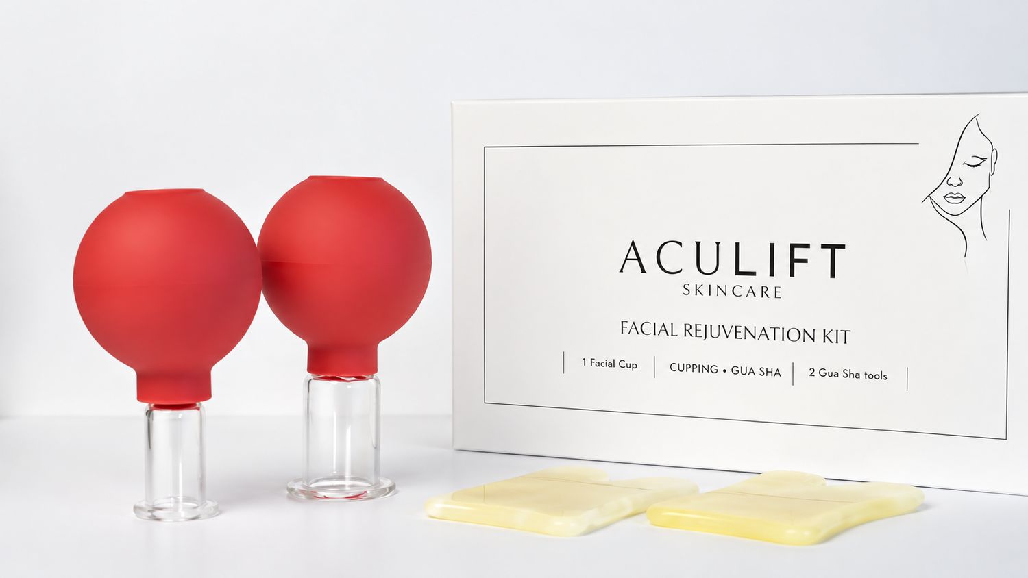 ACULIFT Facial Rejuvenation Kit – Facial Cupping &amp; Gua Sha