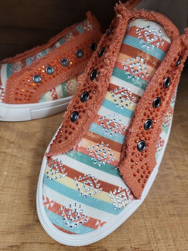 Montana West Aztec Canvas SlipOn Shoe Montana West Aztec Canvas SlipOn Shoe