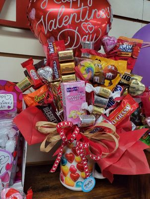 Valentines Mug Candy Bouquet Valentines Mug Candy Bouquet