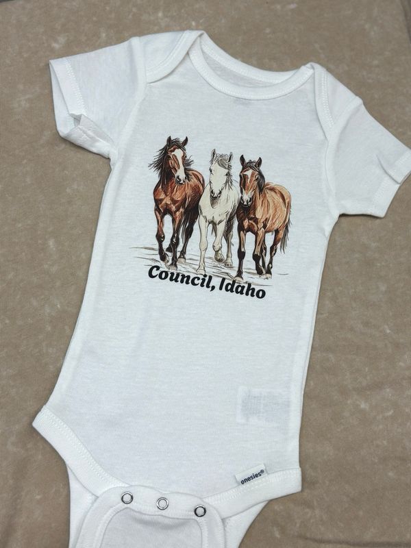 Horse Onesie, Council Idaho