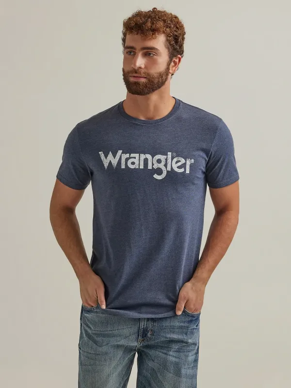 MEN'S WRANGLER KABEL LOGO T-SHIRT IN NAVY