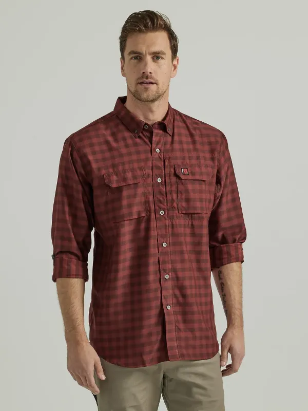 WRANGLER® RIGGS WORKWEAR® TECHNICAL WORK SHIRT IN RED