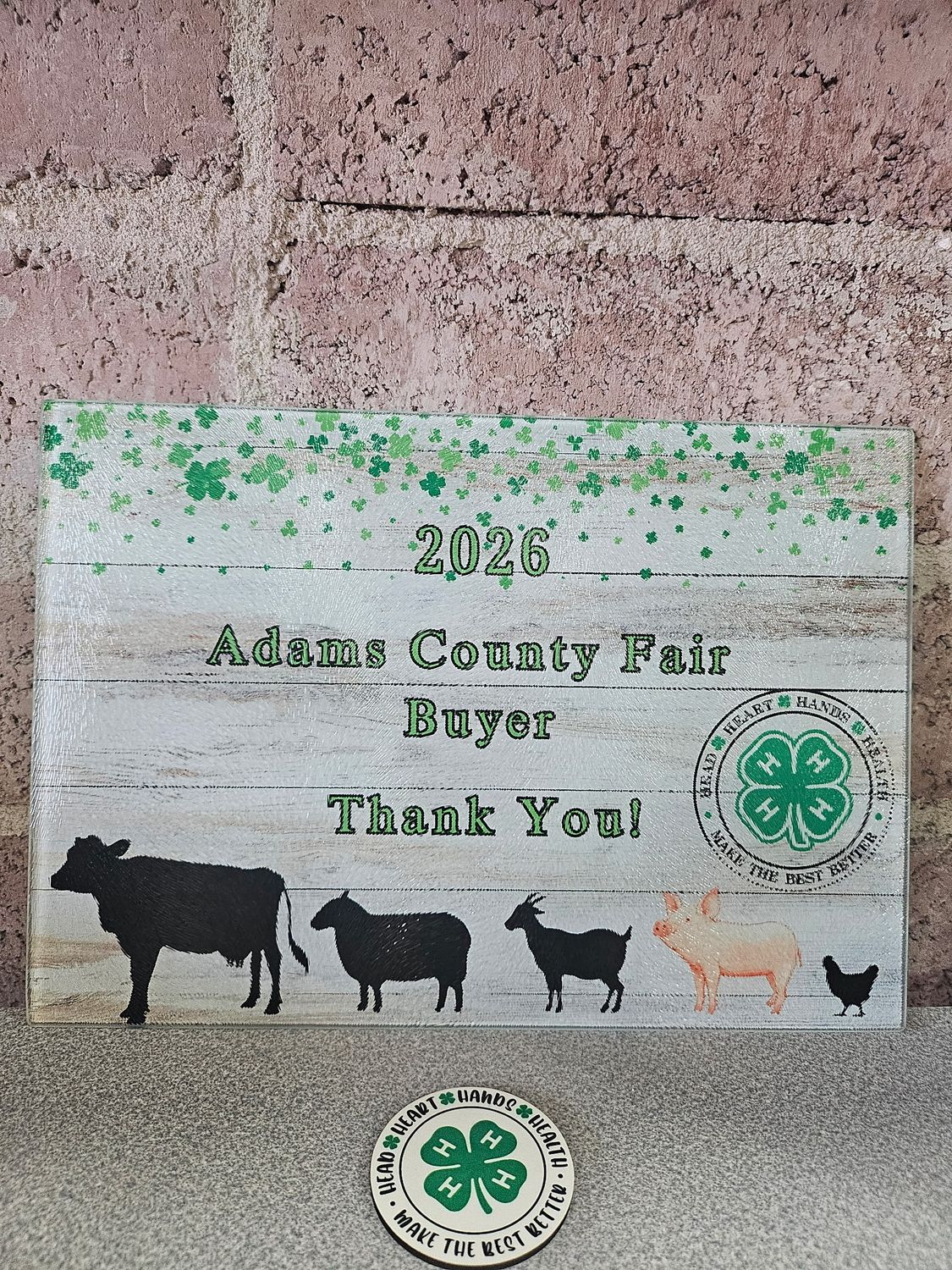Cutting board - Fair 2026 - 4-H