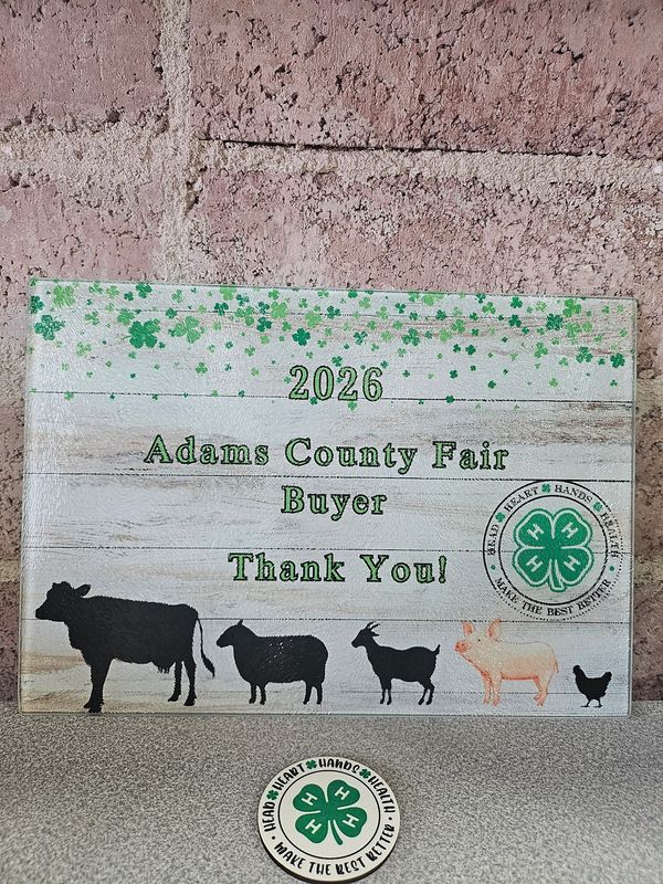 Cutting board - Fair 2026 - 4-H